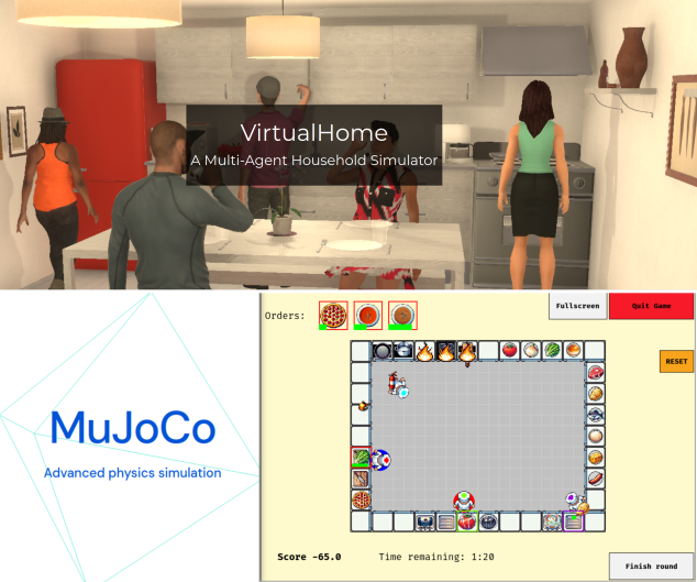 Virtual 3D Simulation Environments for Multi-Agent Collaboration
